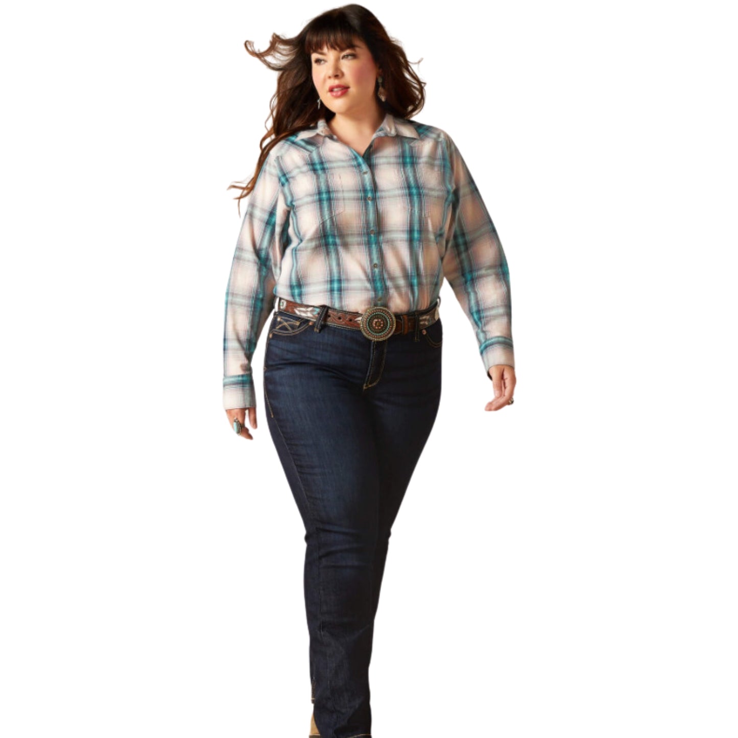 Ariat Womens REAL Billie Jean Long Sleeve Shirt - EQ Saddlery