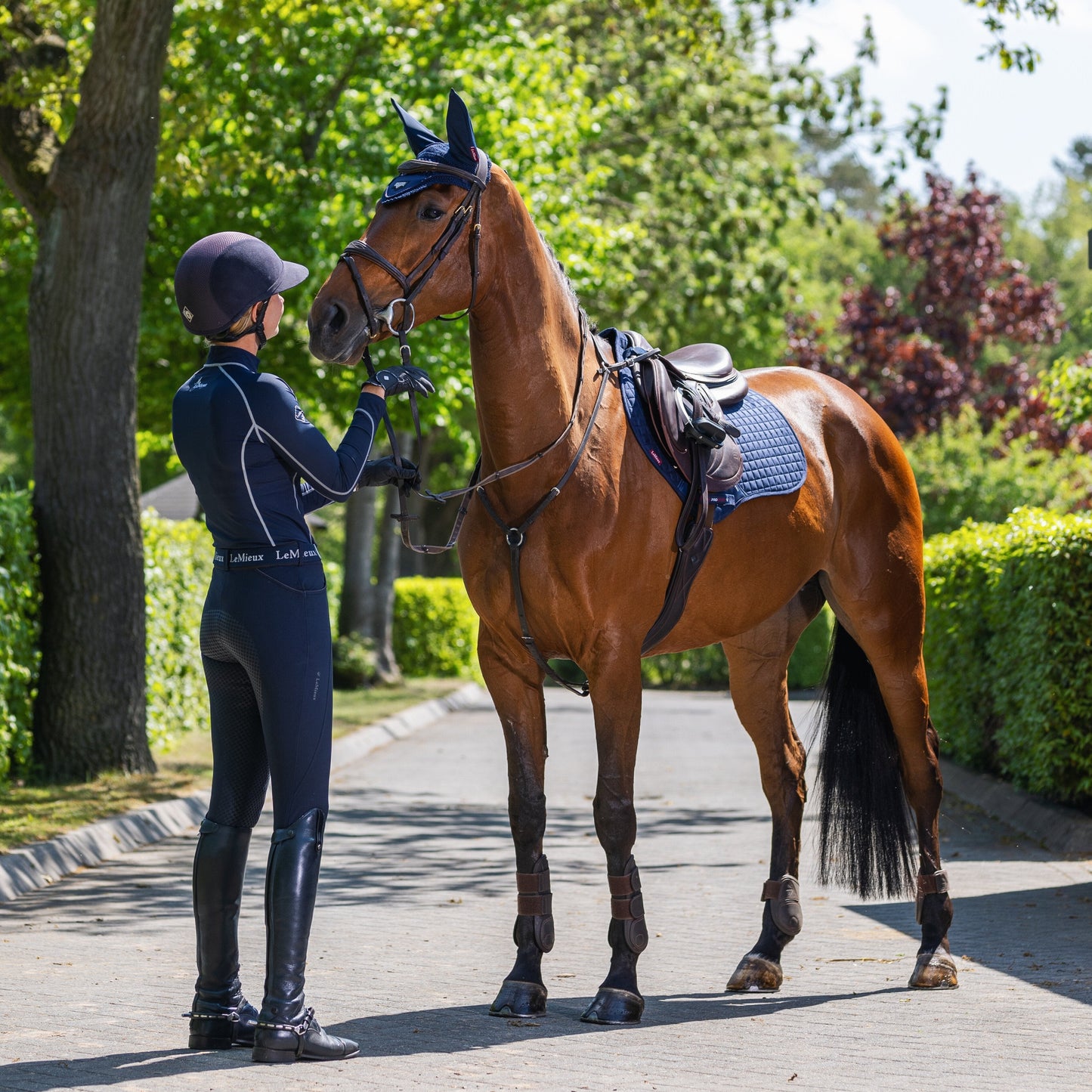 LeMieux Suede Square Close Contact Saddle Pad - EQ Saddlery