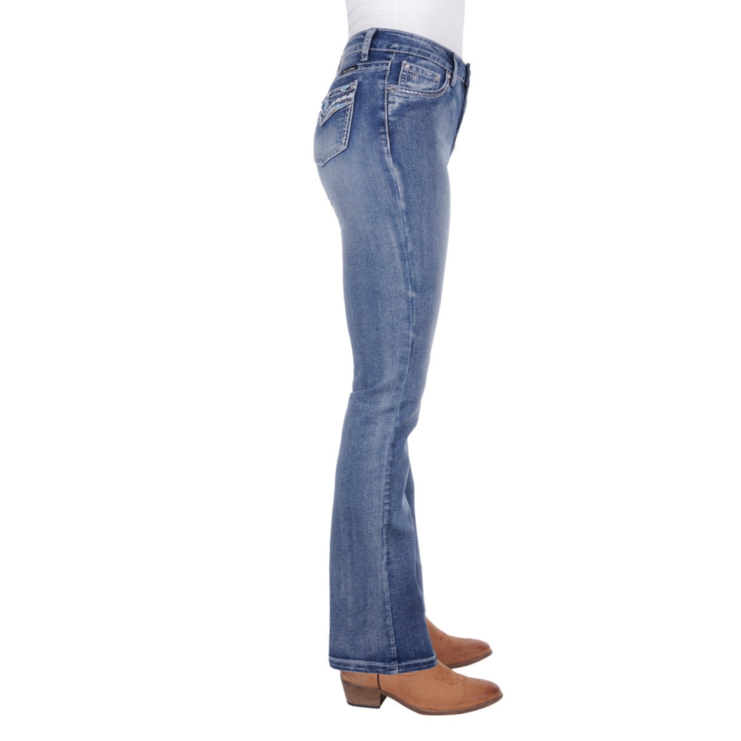 Pure Western Jemma High Waisted Boot Cut Jean - EQ Saddlery