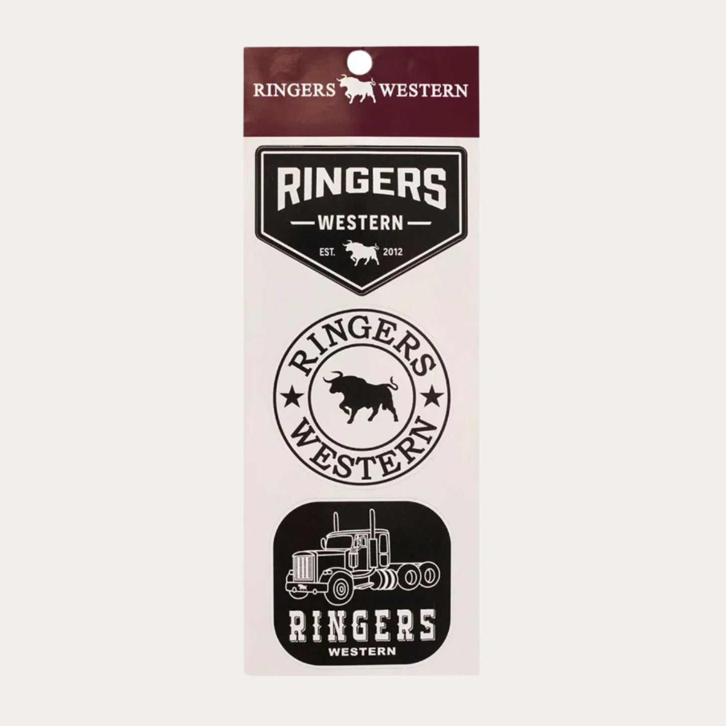 Ringers Western Logo Sticker 3 Pack - EQ Saddlery