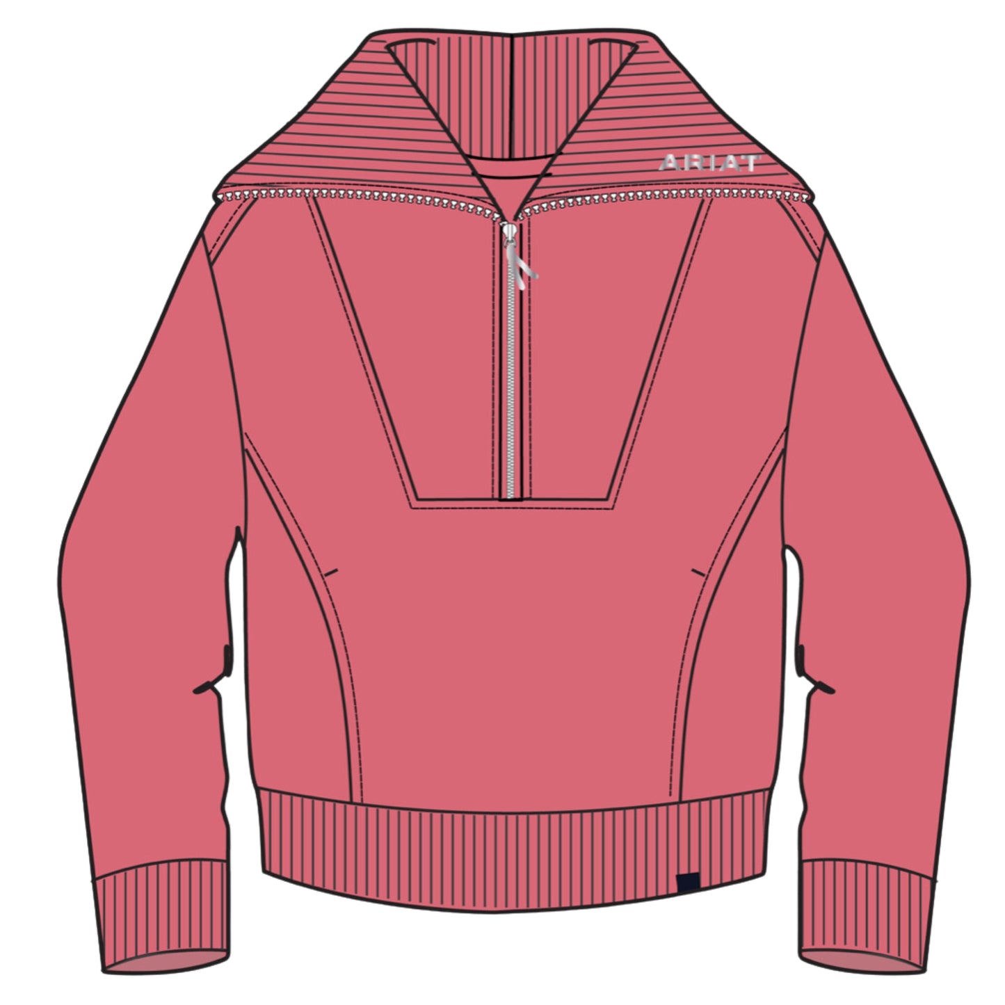 Ariat Wms Fern 1/2 Zip Sweatshirt - EQ Saddlery