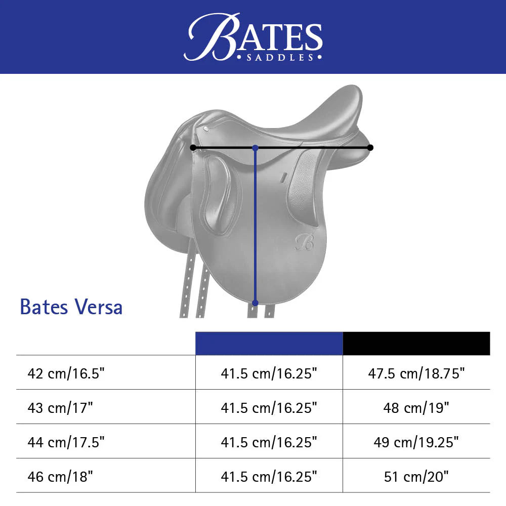 Bates Versa DEMO Saddle 17.5 inch - EQ Saddlery