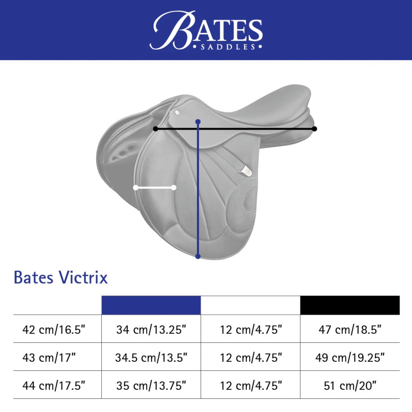 Bates Victrix CAIR DEMO Saddle 17.5 inch - EQ Saddlery