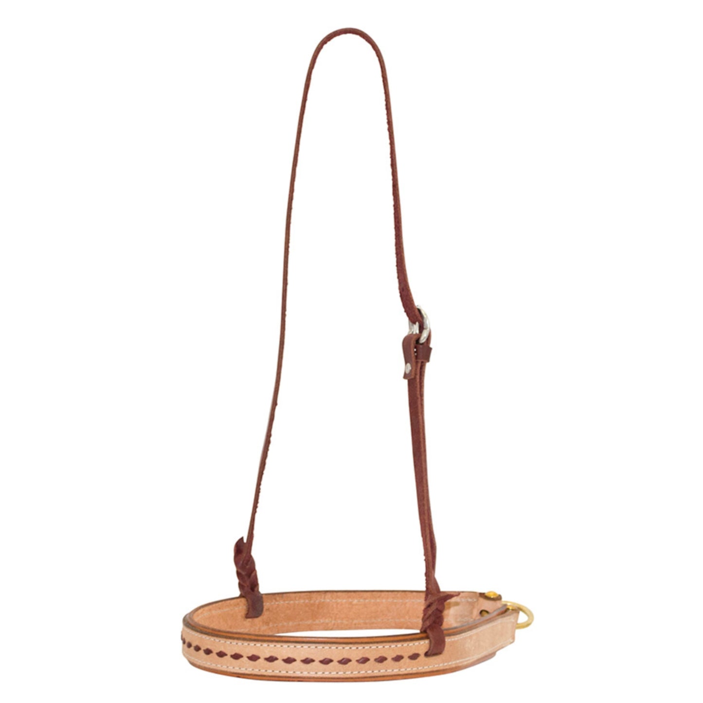 Cowboy Tack Roughout Buckstitched Noseband - EQ Saddlery