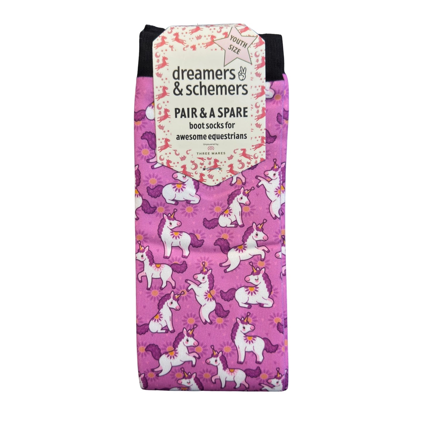 Dreamers n Schemers Youth Sunshine and Unicorns Pair an a Spare Socks