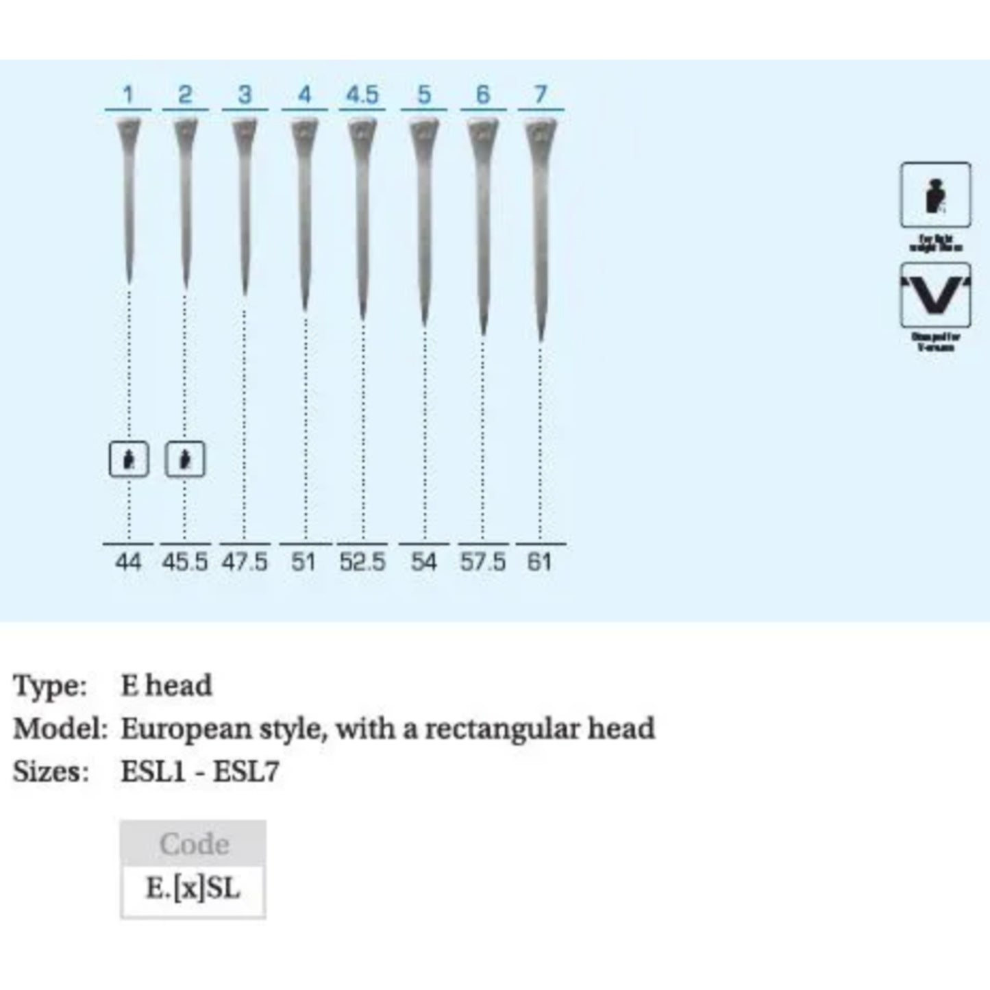 Mustad Full Counter Nails E Slim - 250 Pack - EQ Saddlery
