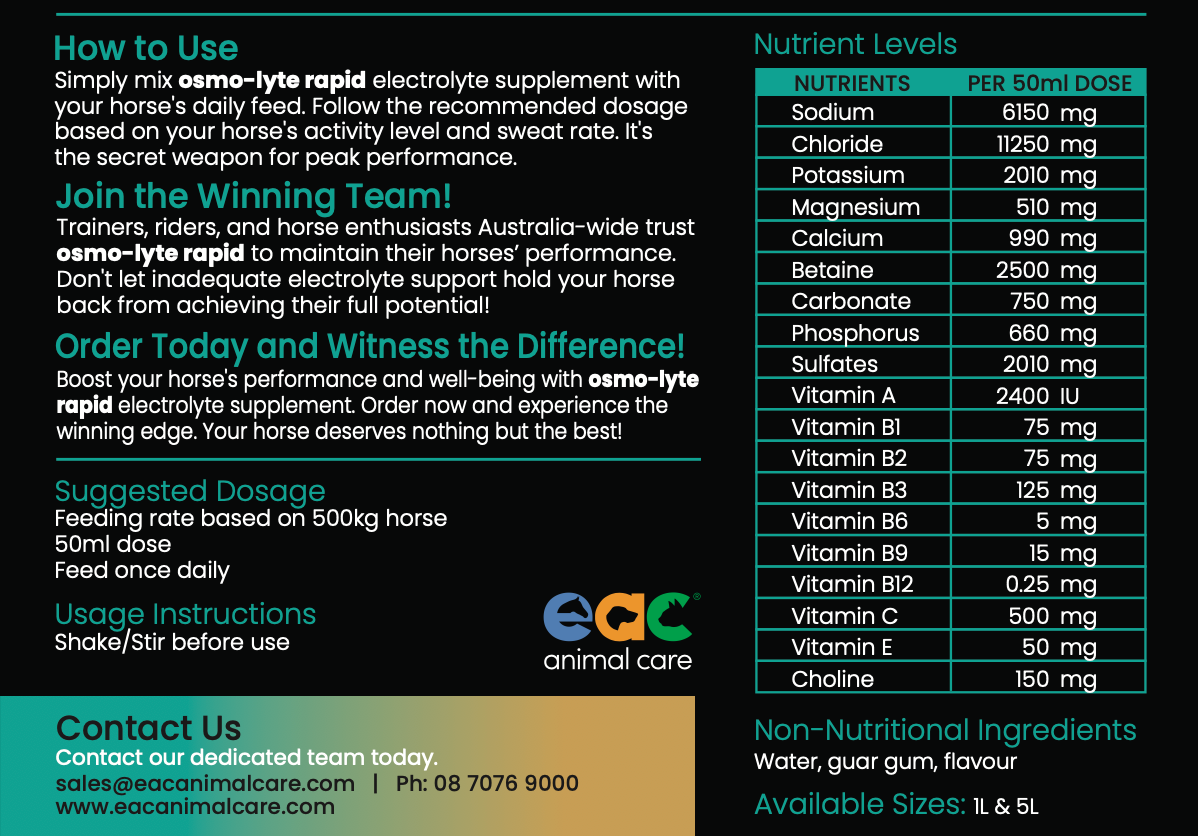 EAC Osmo-lyte Rapid Gel