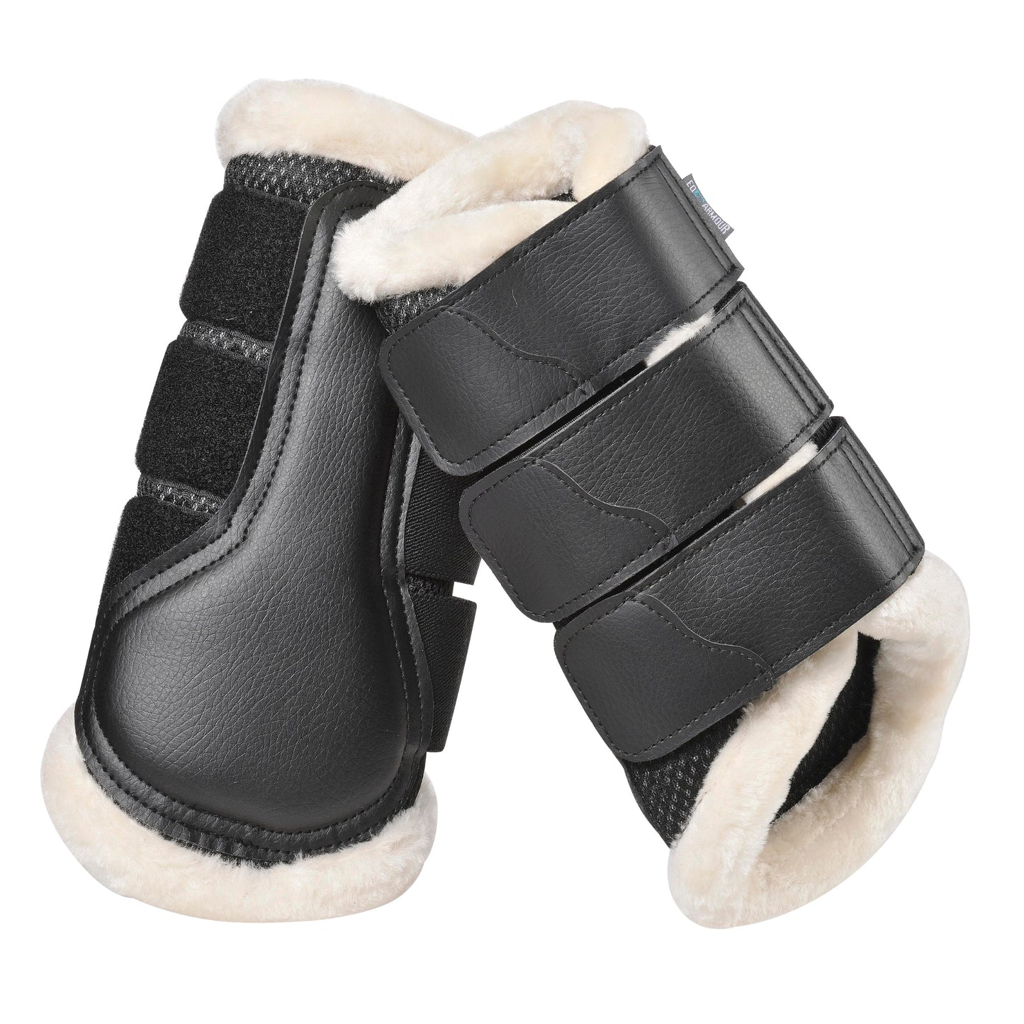 EQ Armour Fleece Edged AirTec Mesh Brushing Boots - EQ Saddlery