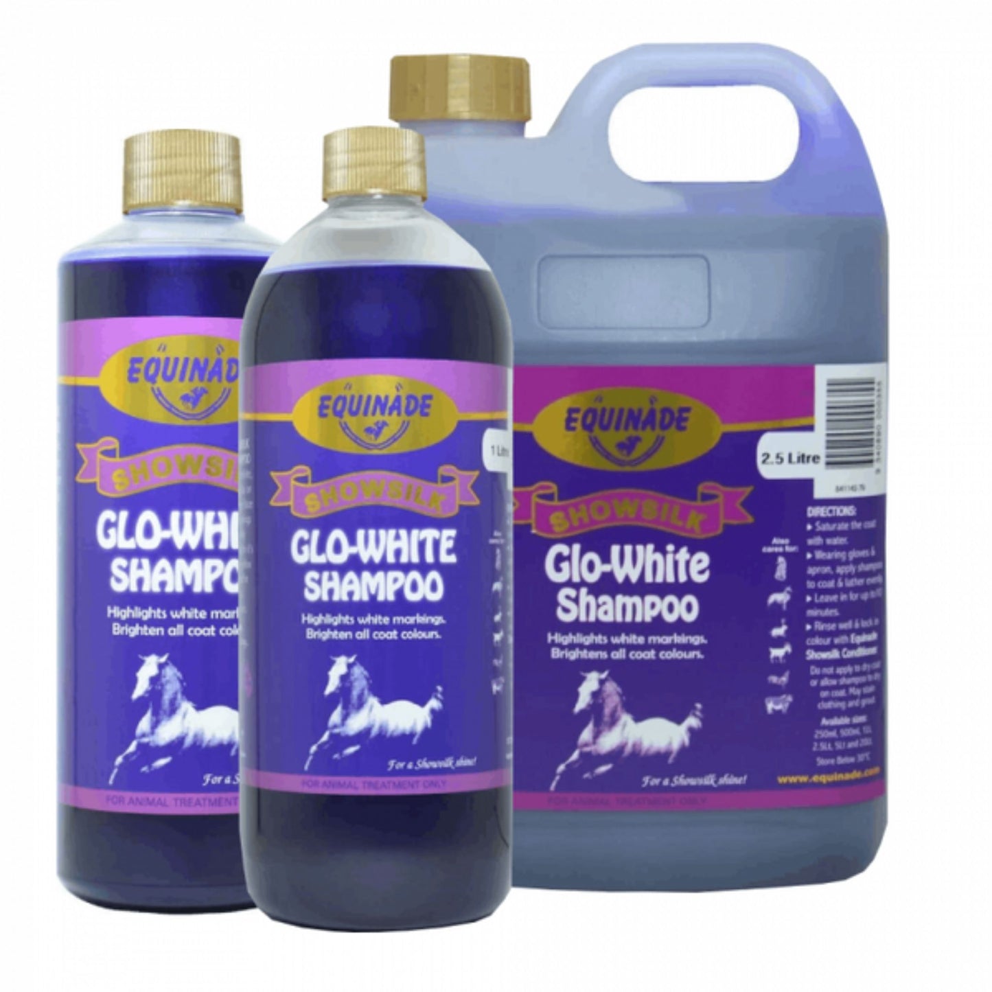 Equinade Glo White Shampoo - EQ Saddlery
