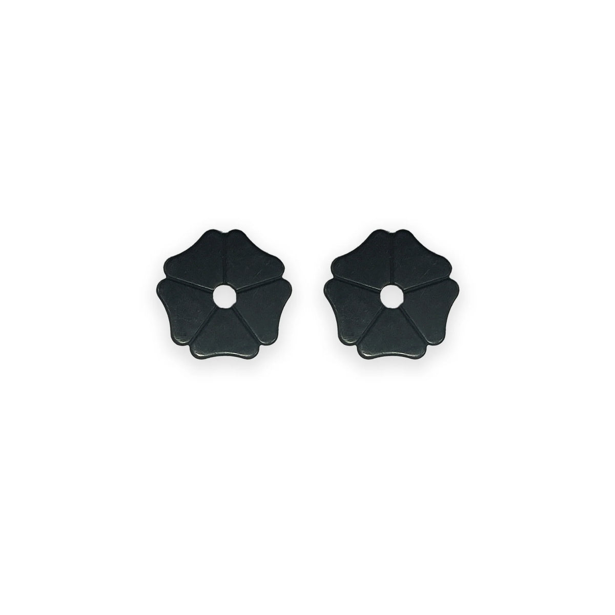 Ezy Ride Clover Leaf Rowel Black Steel-Pair