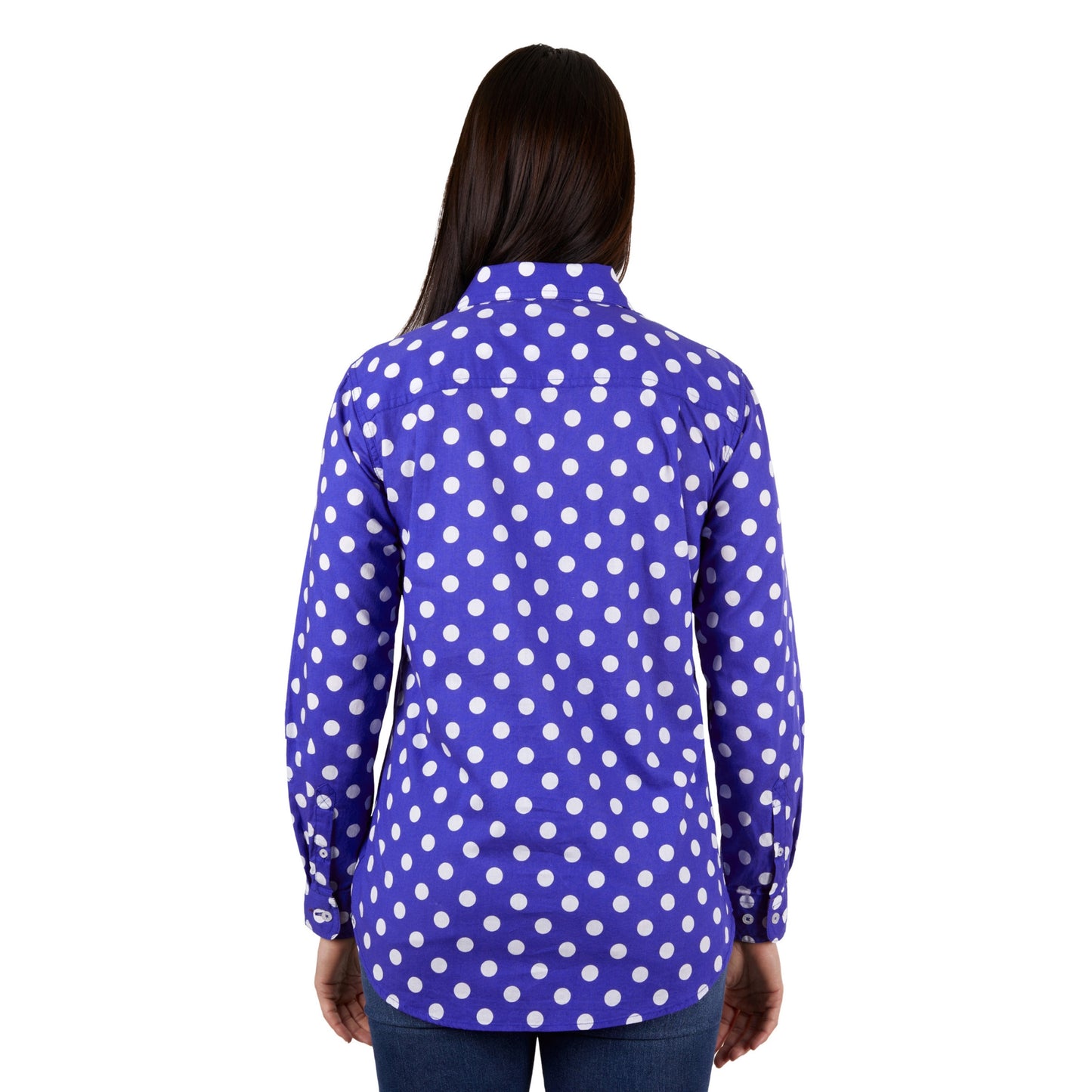 Hard Slog Womens Anette Half Placket Long Sleeve Shirt - EQ Saddlery