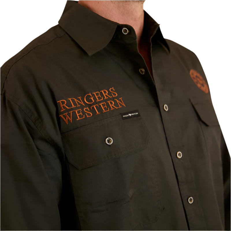 Ringers Western Mens Hawkeye Full Button Work Shirt - EQ Saddlery