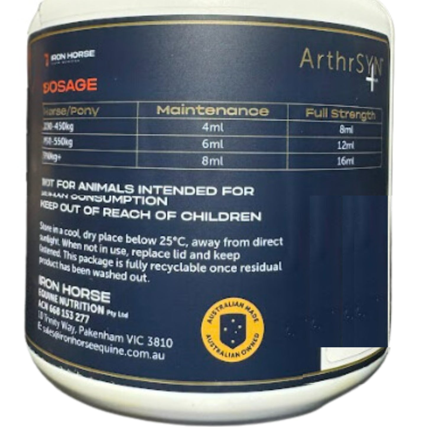 Iron Horse ArthrSYN Plus - EQ Saddlery