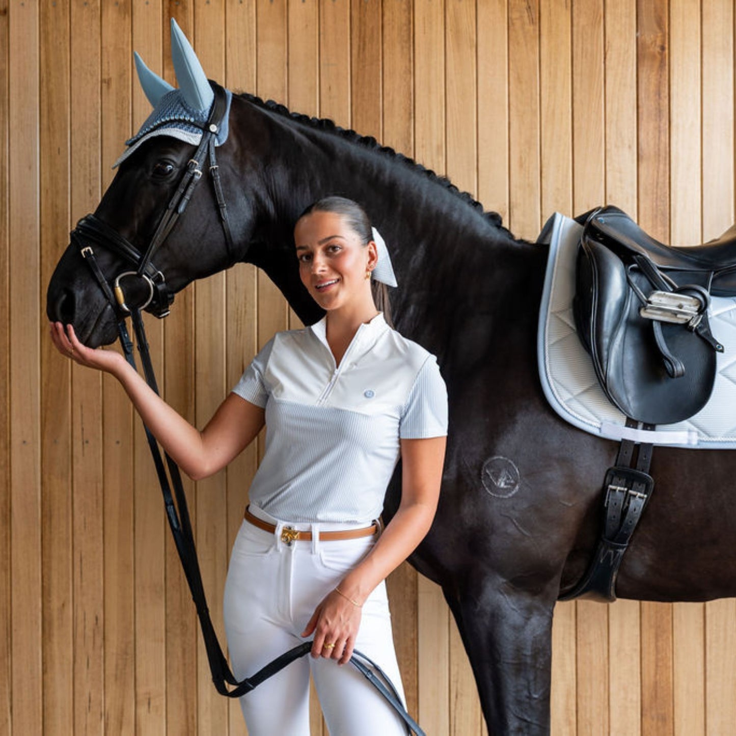 Lara Tweedie Dressage Coastal Stripe Saddle Pad