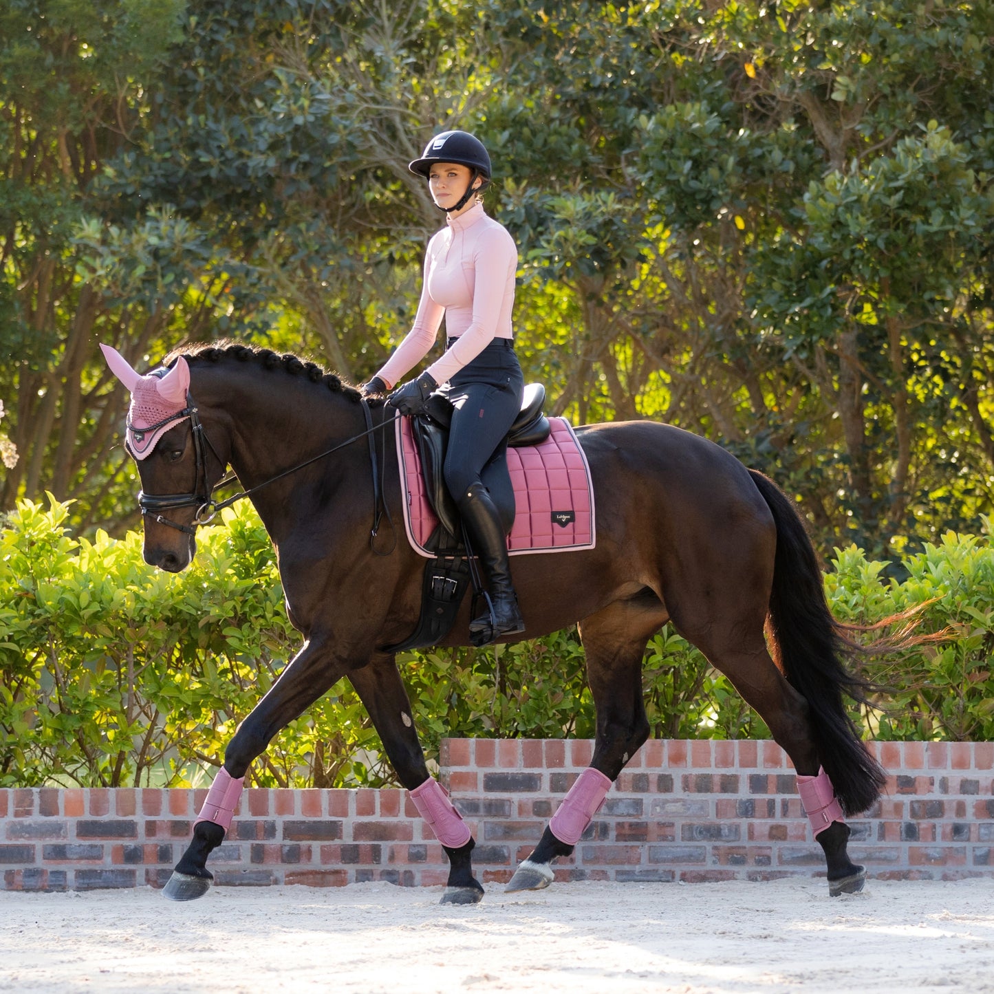 LeMieux Loire Classic Satin Square Dressage Saddle Pad - EQ Saddlery