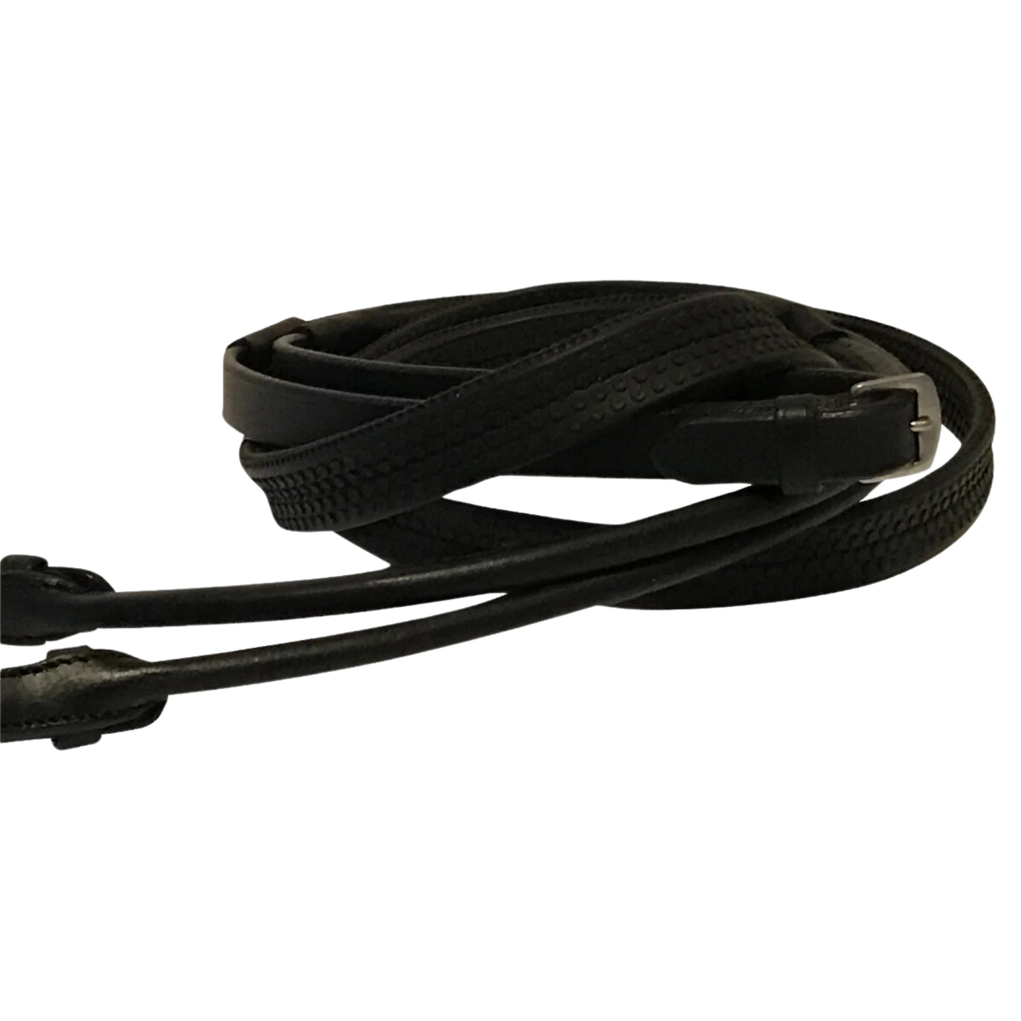 Lumiere Rolled Leather n Rubber Grip Reins - EQ Saddlery