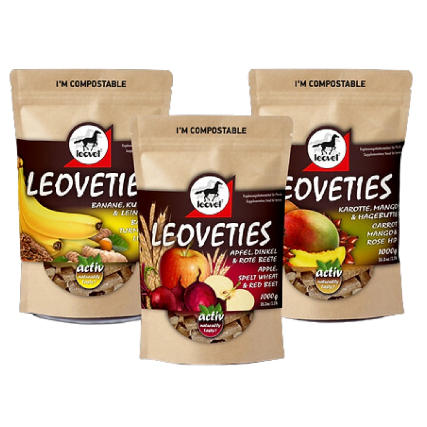 Leoveties Carrot Mango Rosehip Treats - EQ Saddlery