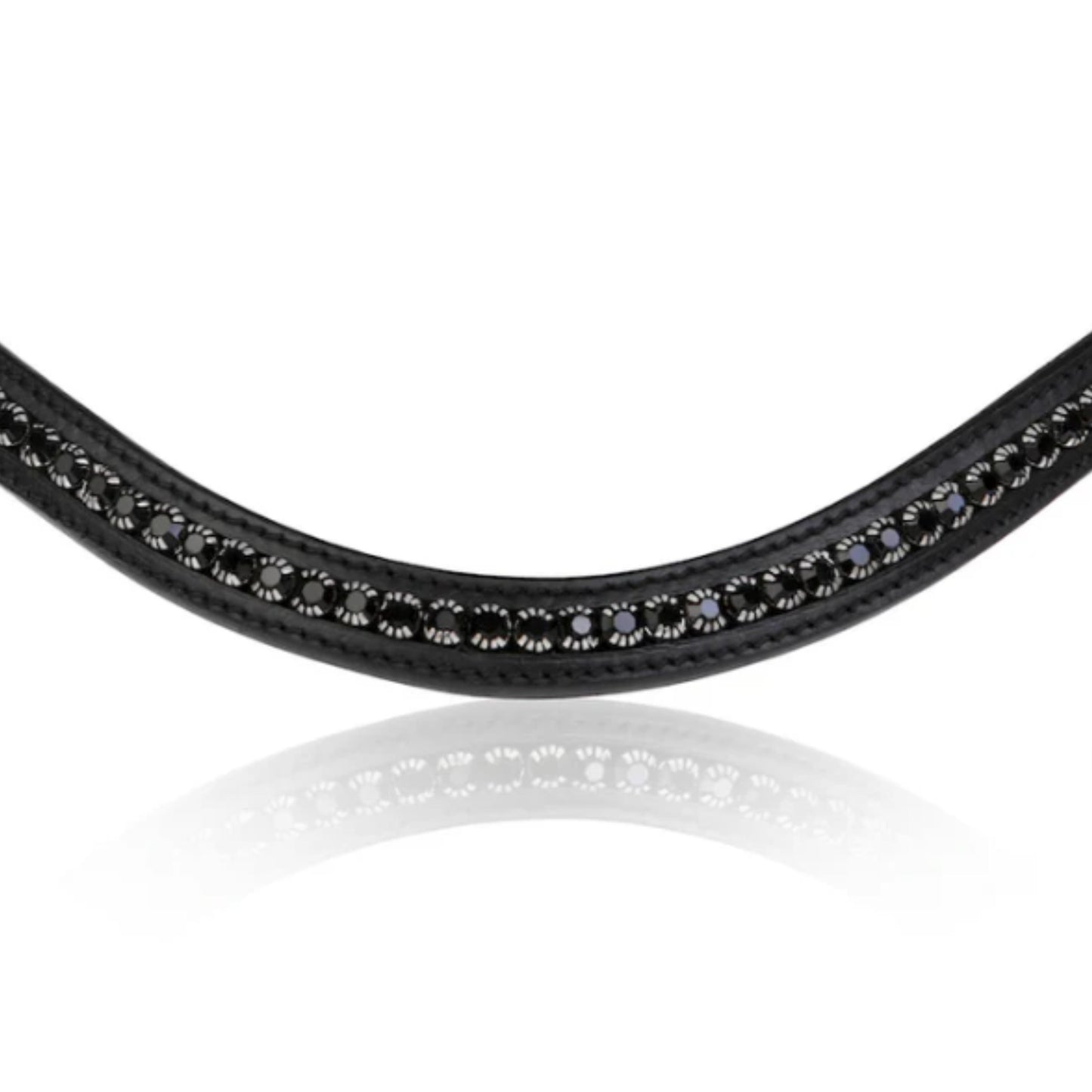 Lumiere Swarovski Black Stone Browband - EQ Saddlery