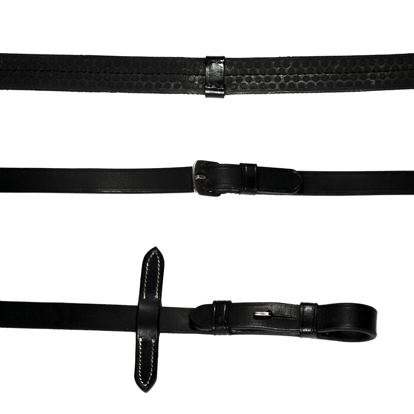 Lumiere Leather n Rubber Grip Reins - EQ Saddlery