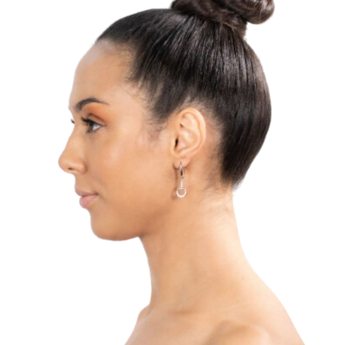 MCJ Horse Bit Drop CZ Earrings - EQ Saddlery