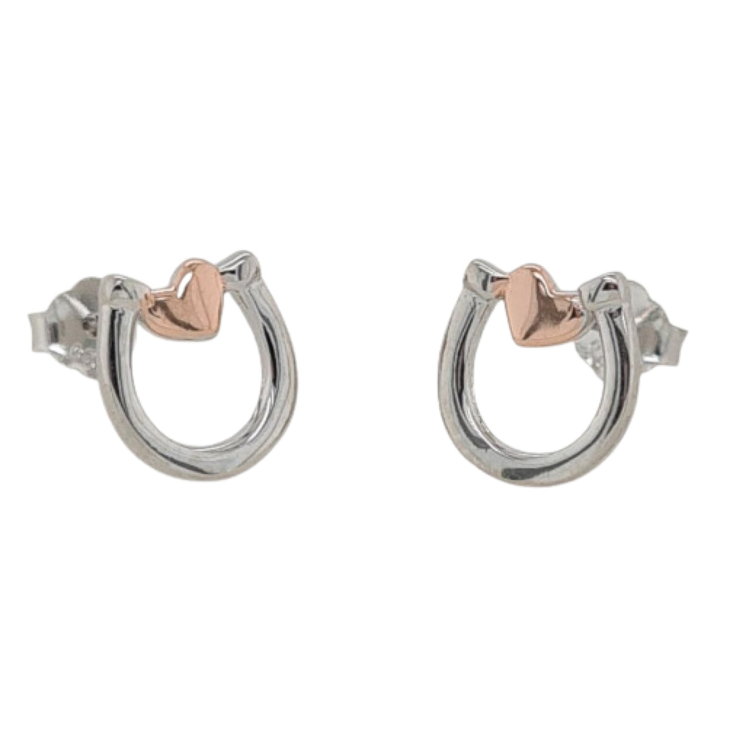 MCJ Horseshoe Stud Earrings - EQ Saddlery