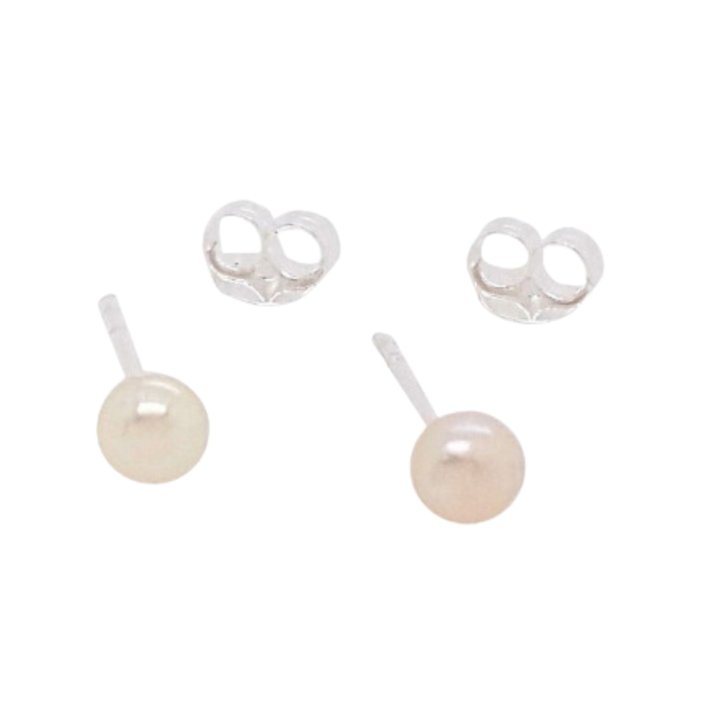 MCJ Pearl 4mm Stud Earrings - EQ Saddlery