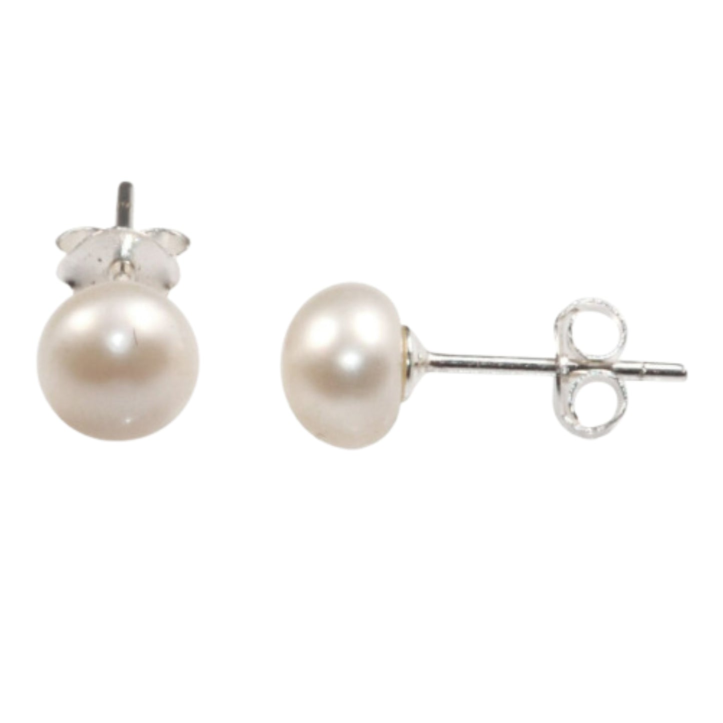 MCJ Pearl 5mm Stud Earrings - EQ Saddlery