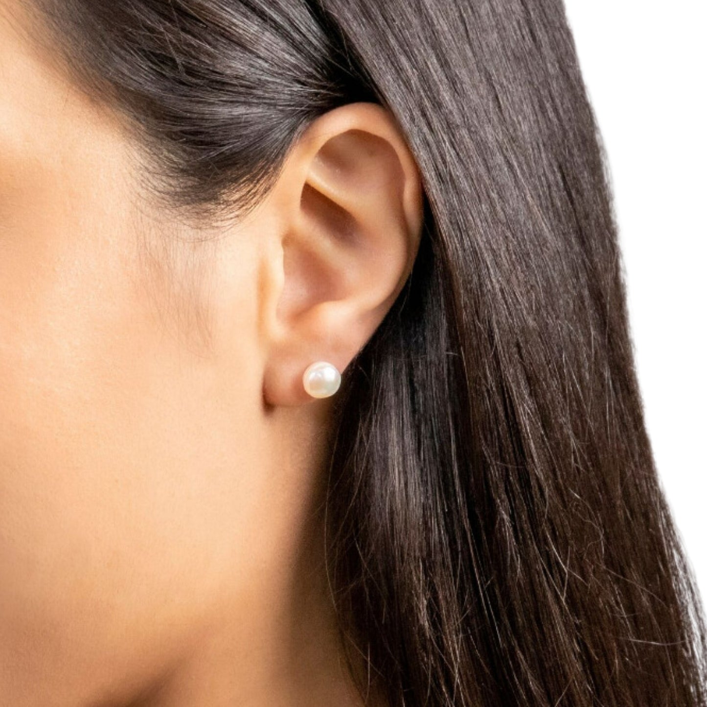 MCJ Pearl 7mm Stud Earrings - EQ Saddlery