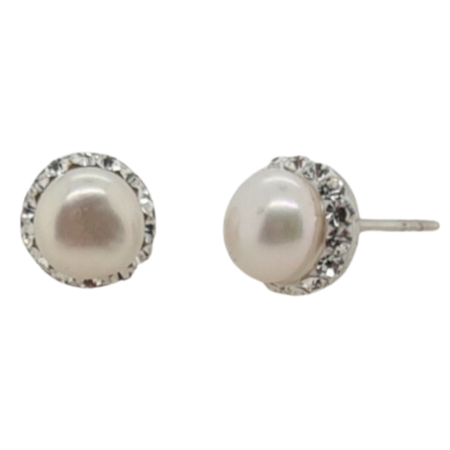 MCJ Pearl 8mm Stud Earring - EQ Saddlery