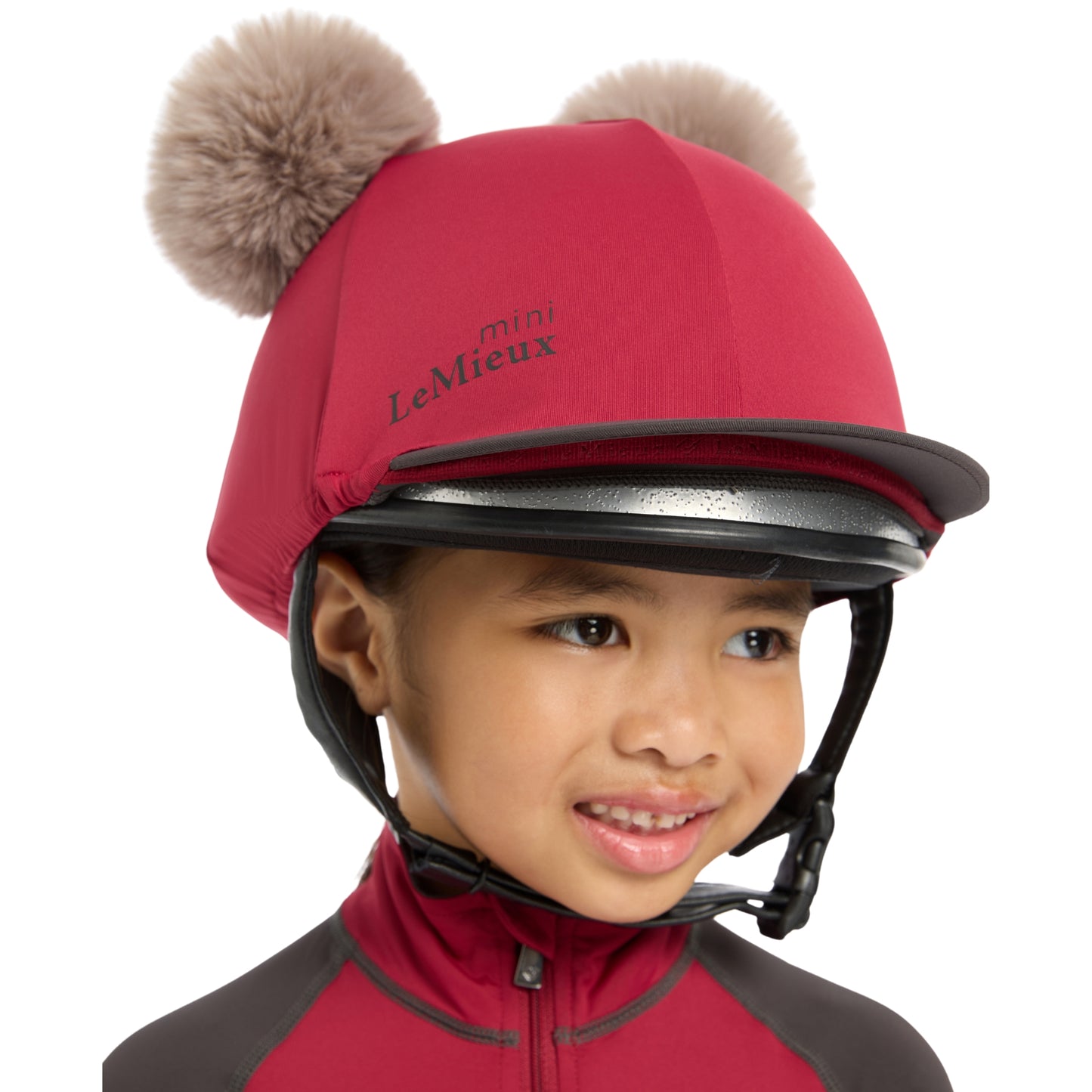 LeMieux Mini Double Pom Hat Silk - EQ Saddlery