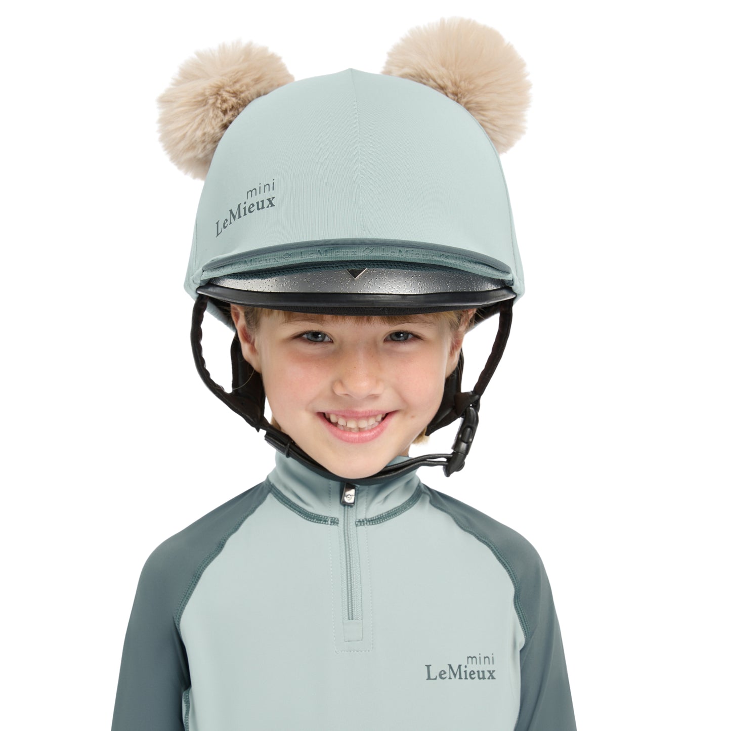 LeMieux Mini Double Pom Hat Silk - EQ Saddlery