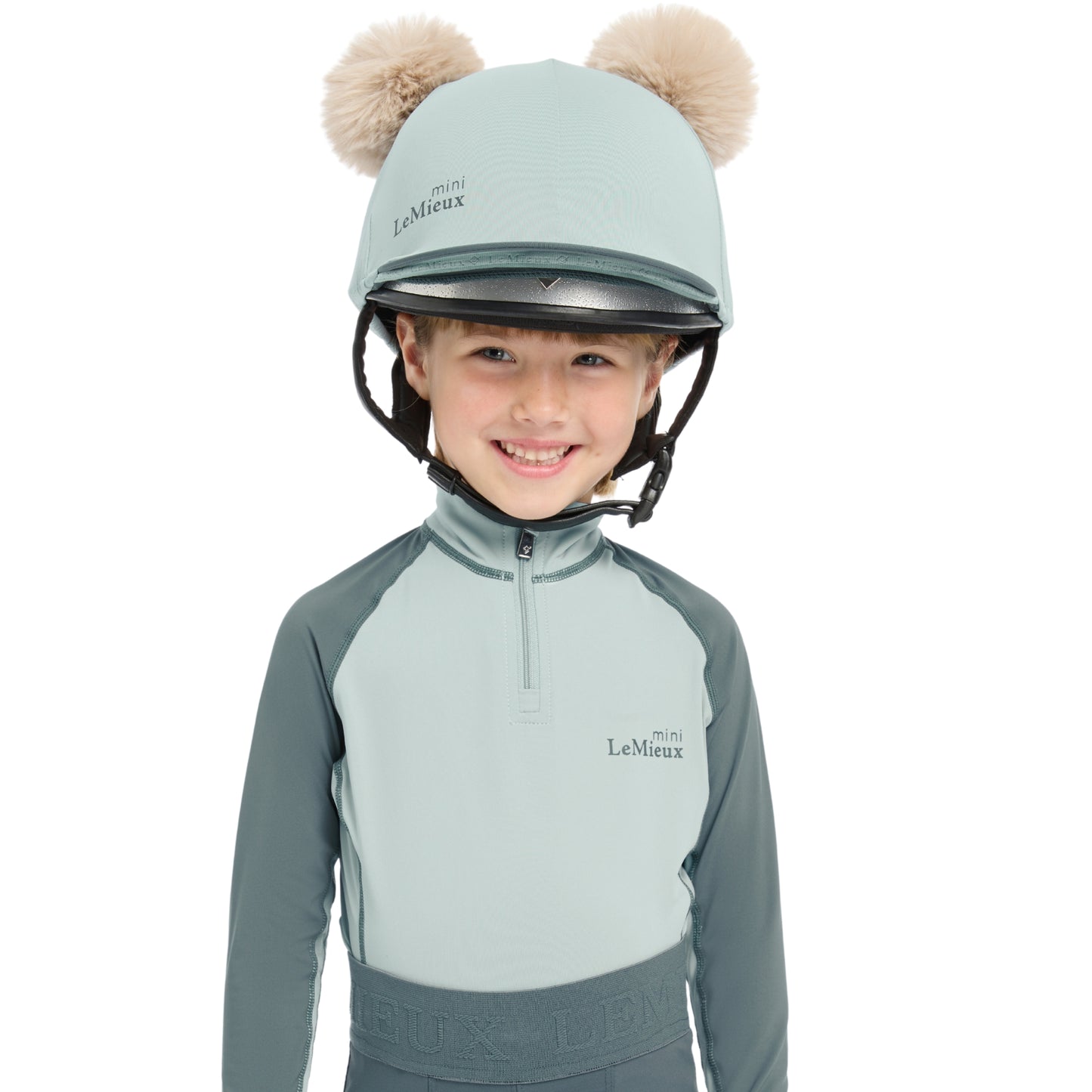 LeMieux Mini Double Pom Hat Silk - EQ Saddlery