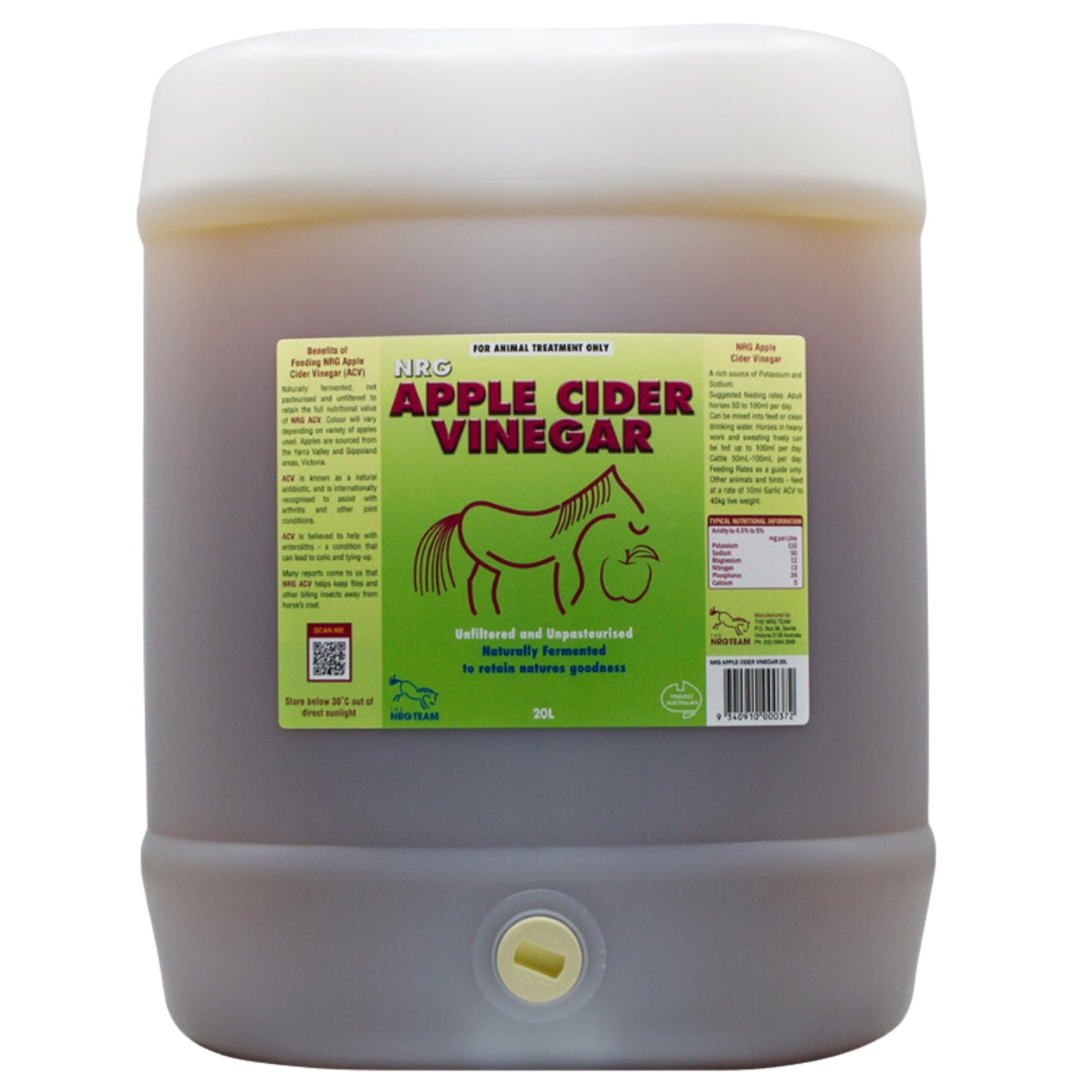 NRG Apple Cider Vinegar - EQ Saddlery