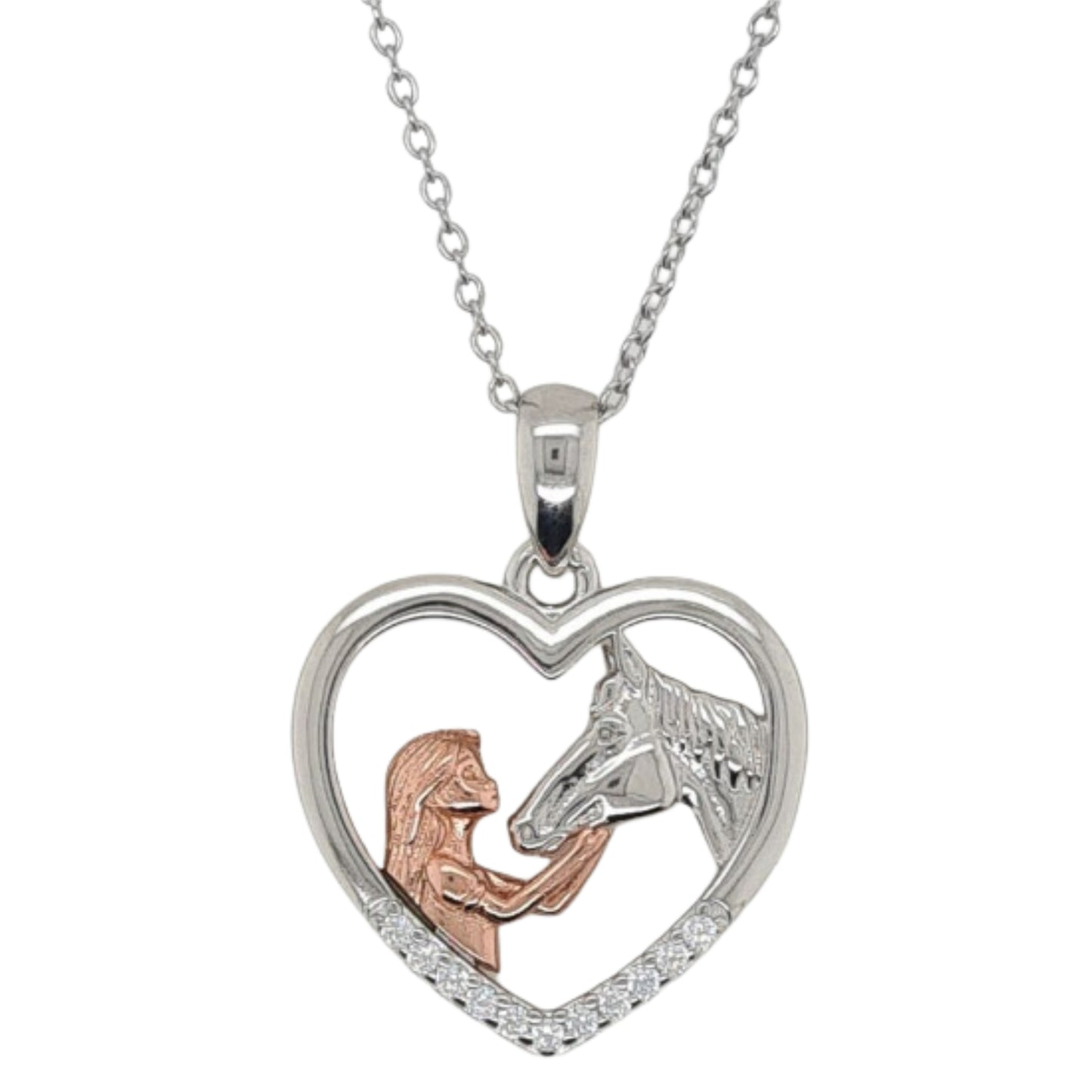MCJ Girl and Horse Pendant - EQ Saddlery