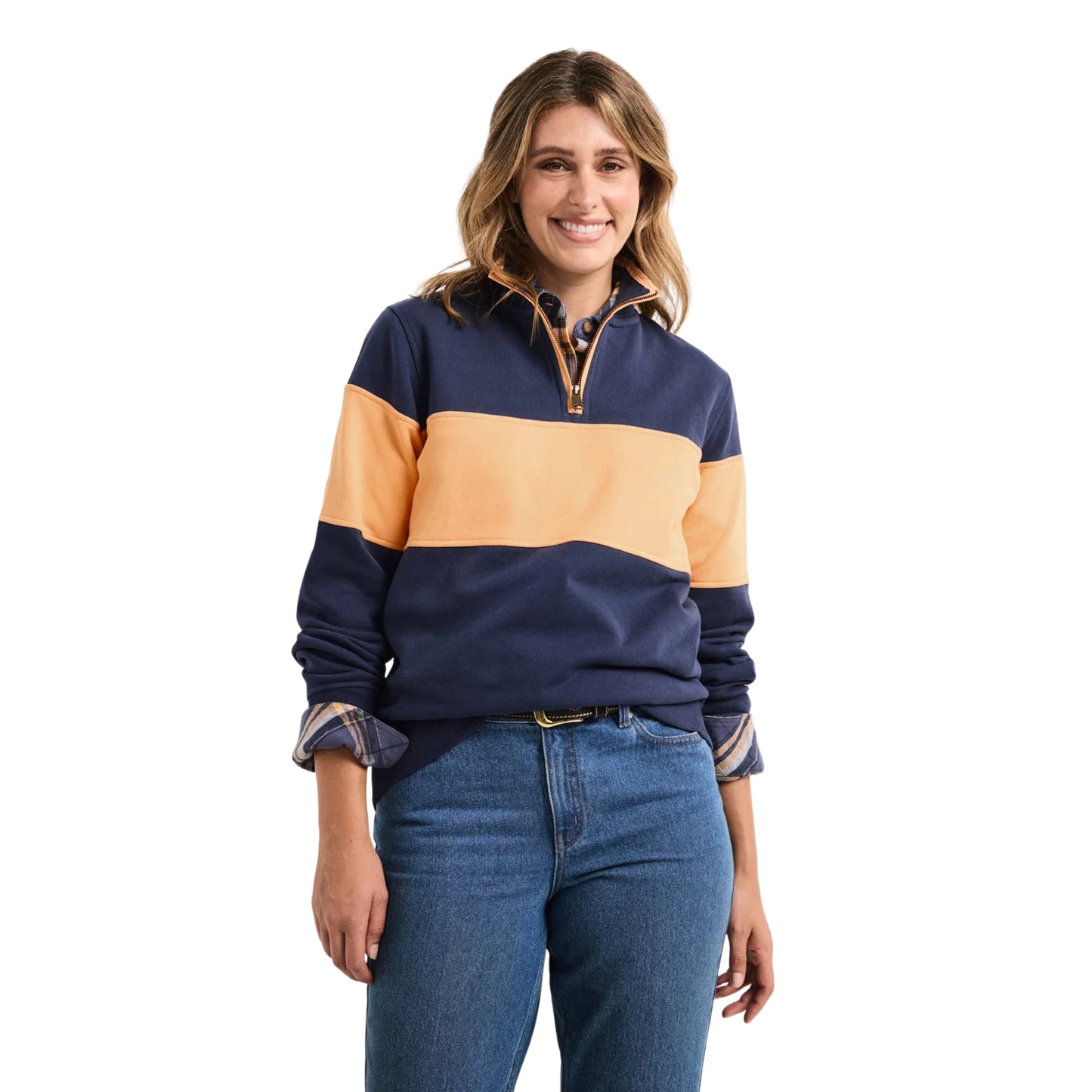 RB Sellars Womens Kate Half Zip Jumper