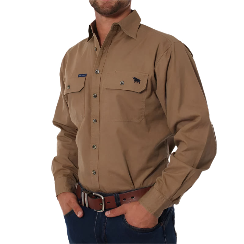 Ringers Western Mens King River Full Button Work Shirt - EQ Saddlery