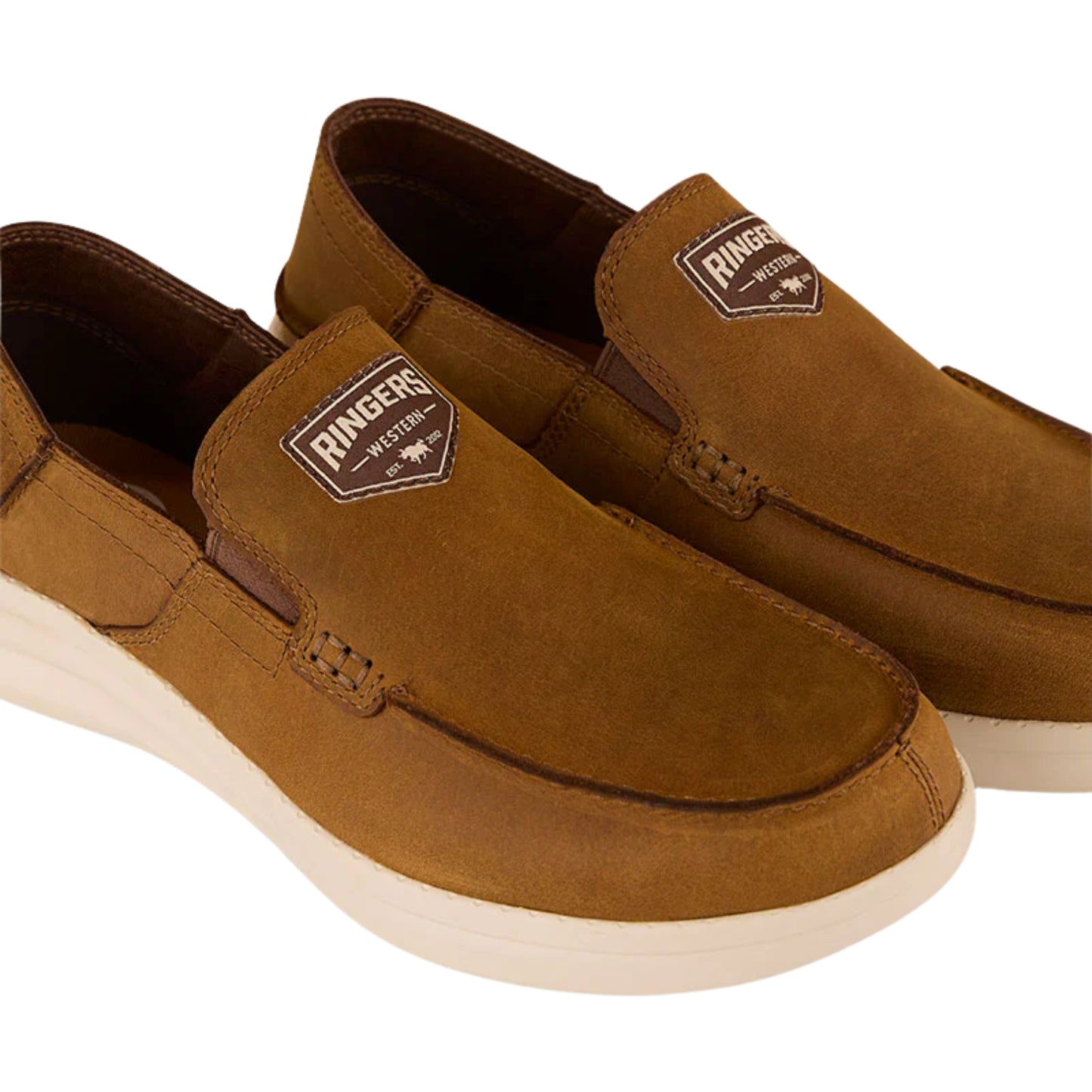 Ringers Western Mens Leather Slip On Cruiza Shoes