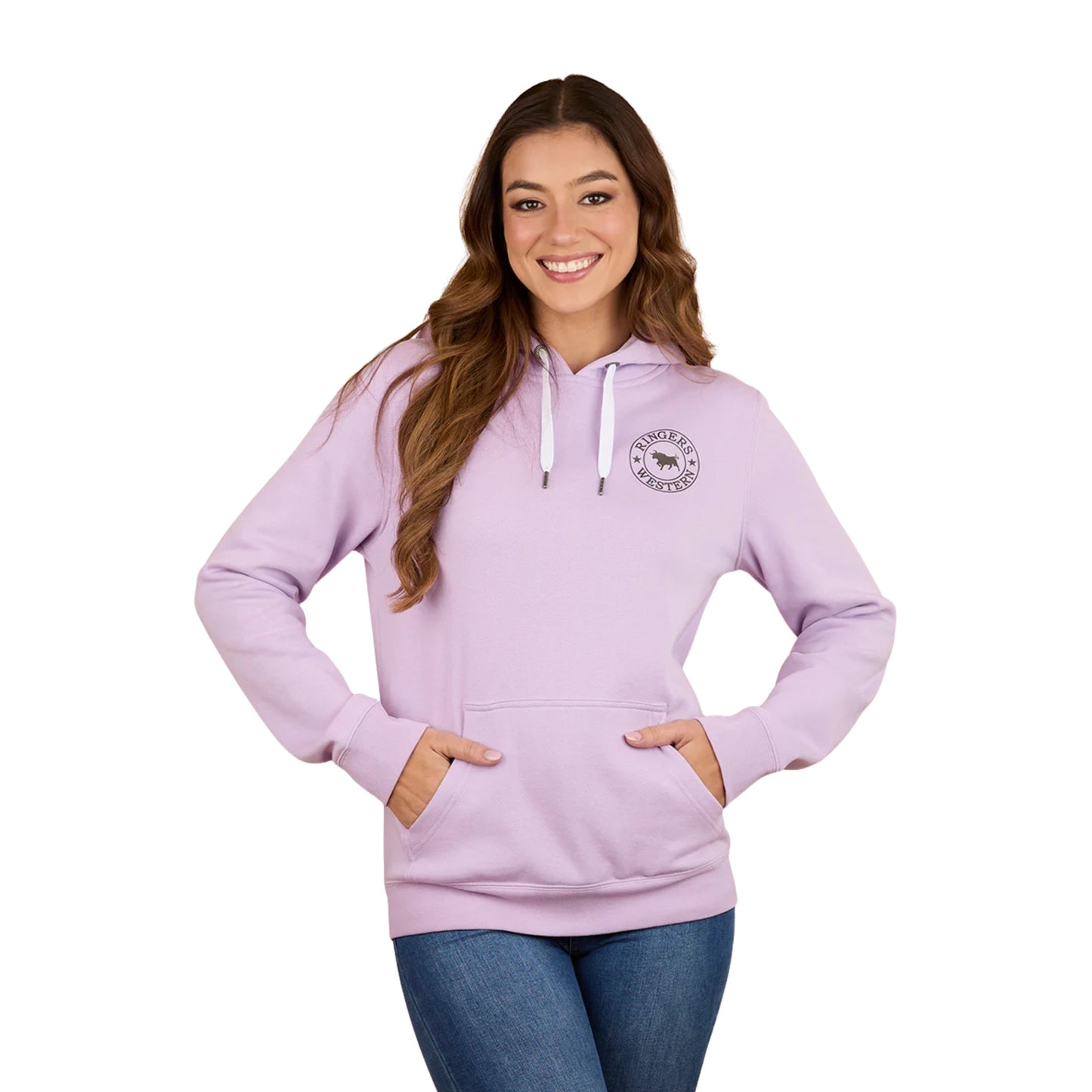 Ringers Western Womens Signature Bull Pullover Hoodie