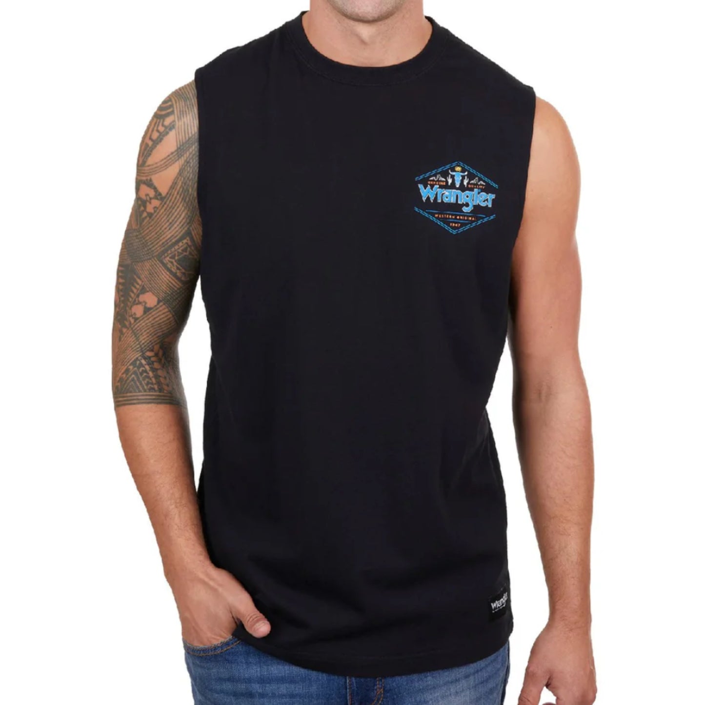 Wrangler Mens Jack Muscle Tank - EQ Saddlery
