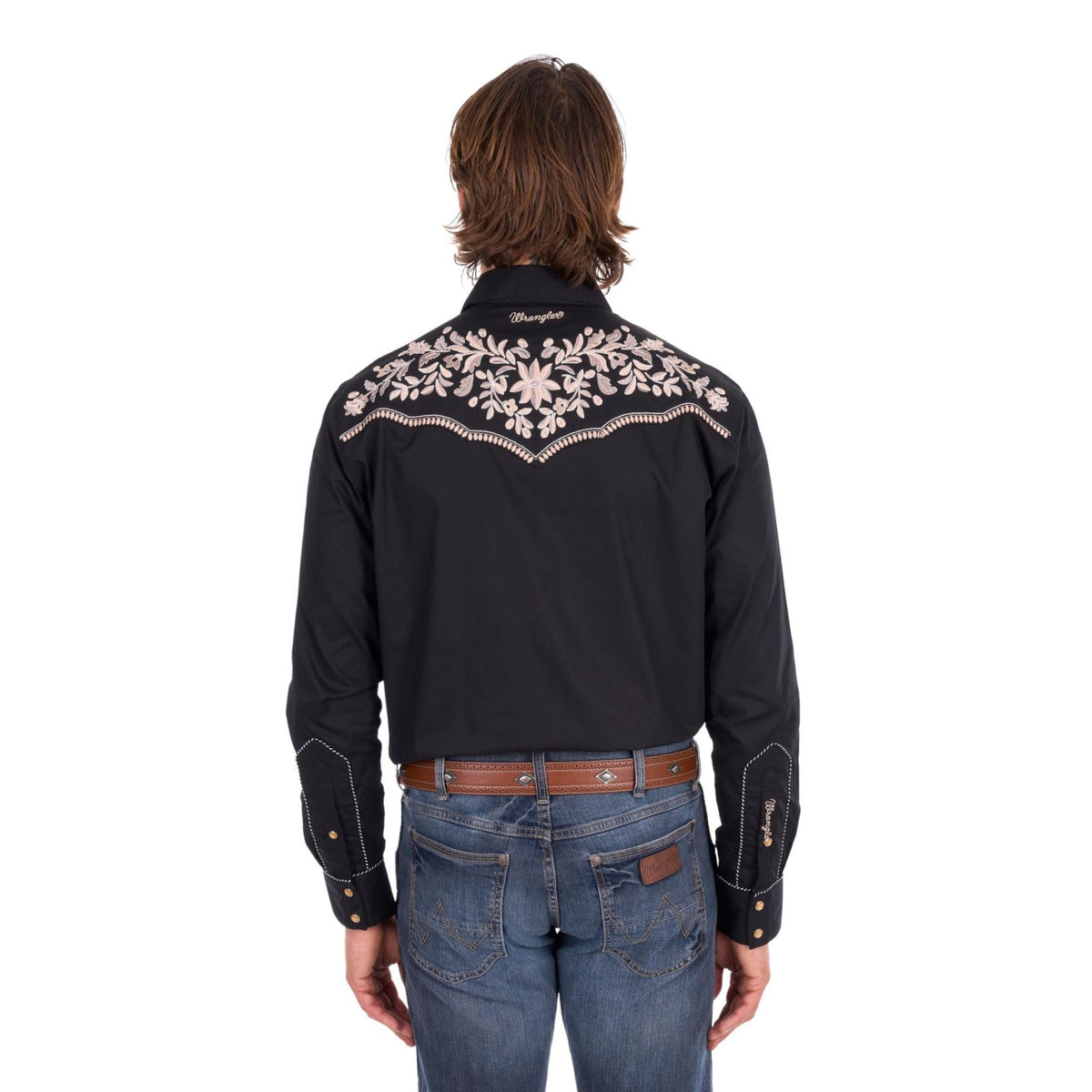 Wrangler Mens Anthony Embroidered Long Sleeve Shirt