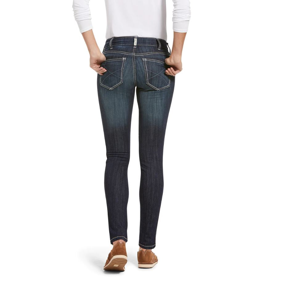 ARIAT Donna R.E.A.L. Riding Mid Rise Skinny Jean, Ella Celestial, 31 Regular - 2
