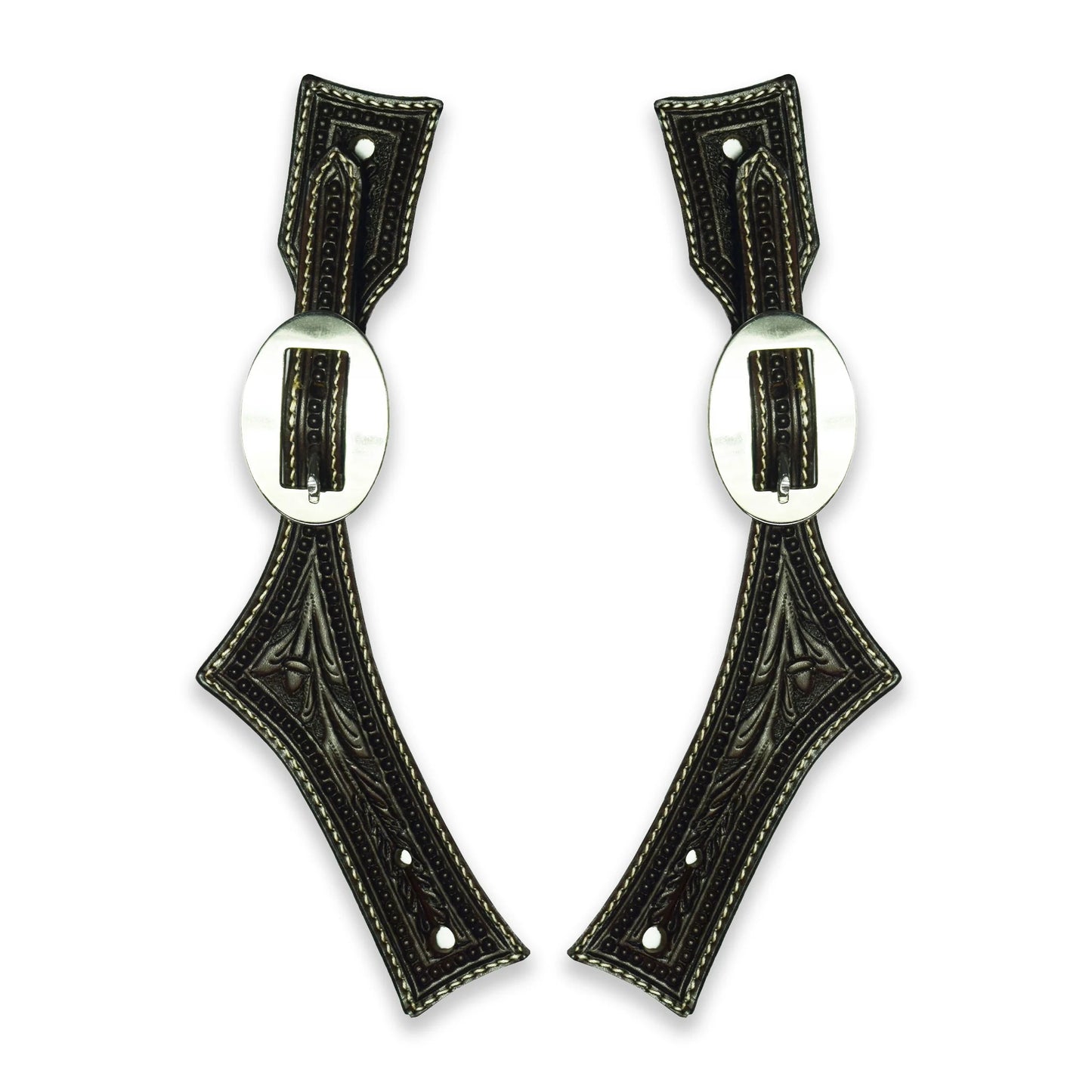 Ezy Ride Floral Hatched Stamping Spur Straps