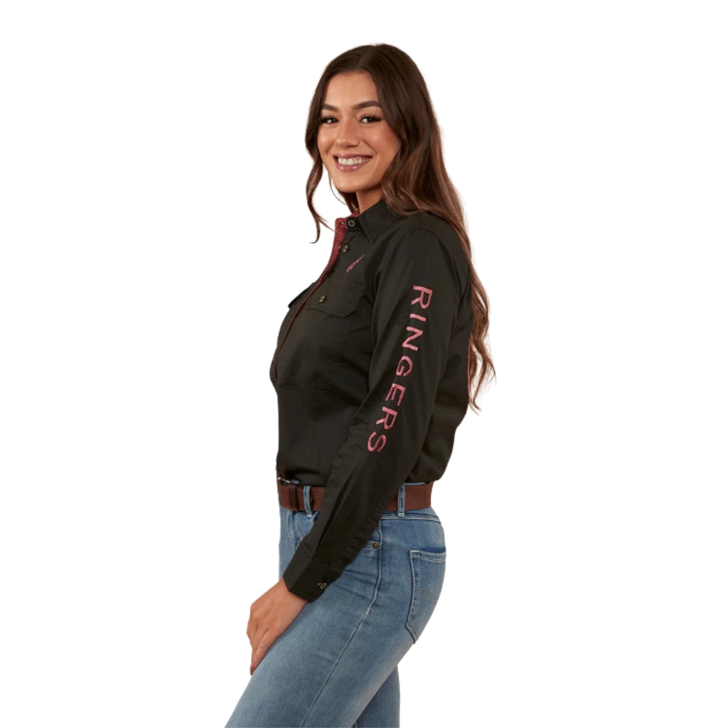 Ringers Western Womens Signature Jillaroo Womens Full Button Work Shirt