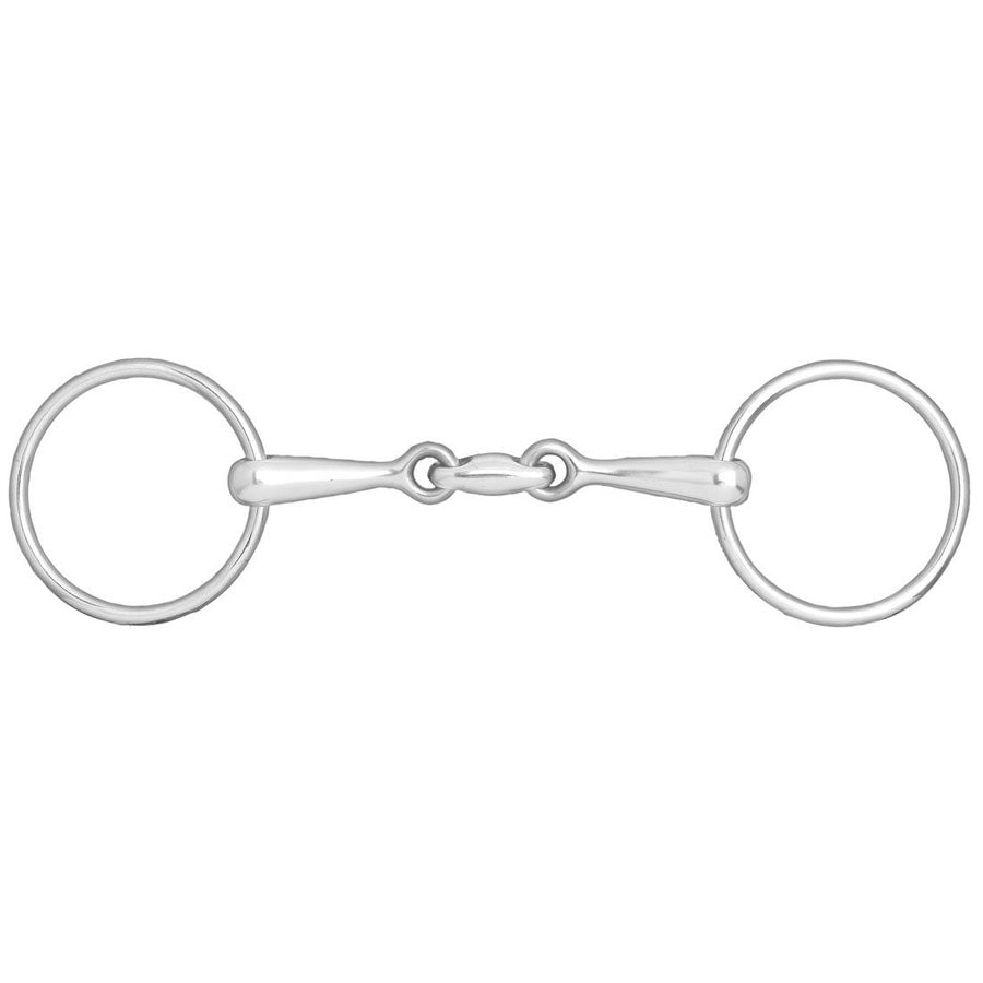 Horze Double-Jointed Loose Ring Snaffle Bit - EQ Saddlery