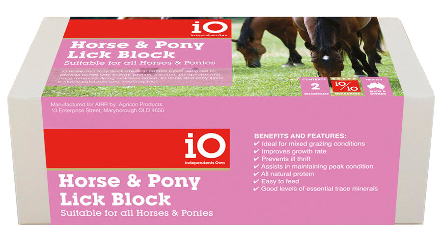 iO Horse and Pony Block - EQ Saddlery