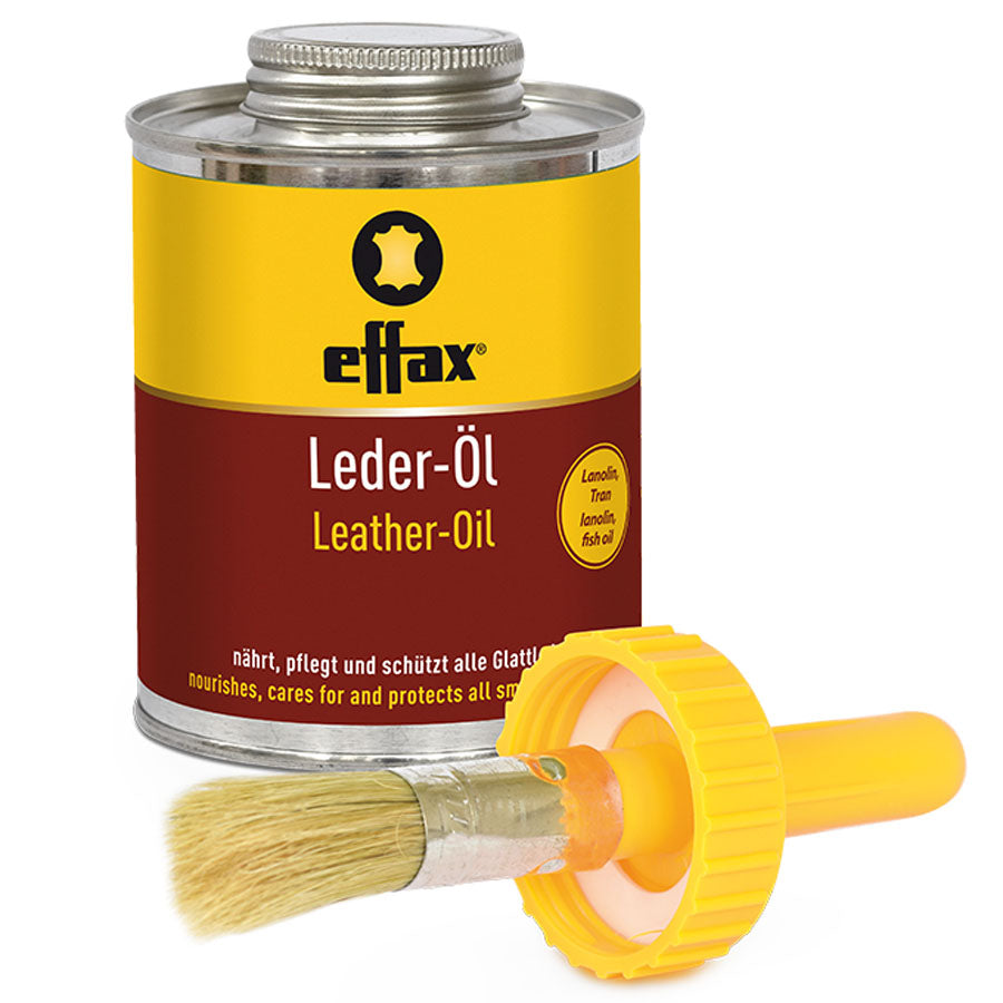 Effax Leather Oil With Brush - EQ Saddlery