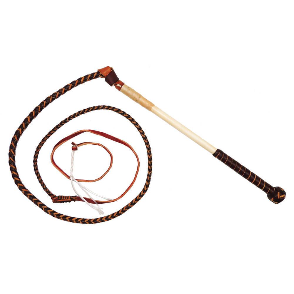 Toowoomba Saddlery Redhide Complete Stock Whip 4 Plait - EQ Saddlery