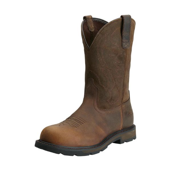 Ariat Mens Groundbreaker Steel Toe Brown - 10.5 - EQ Saddlery