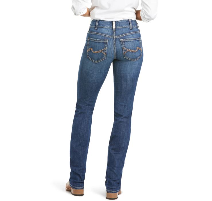 Ariat Womens REAL Myla Stackable Straight Leg Jean Irvine - EQ Saddlery
