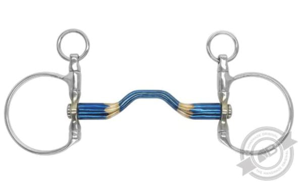 Bombers DC Dressage Happy Tongue Straight Swivel Bit - EQ Saddlery